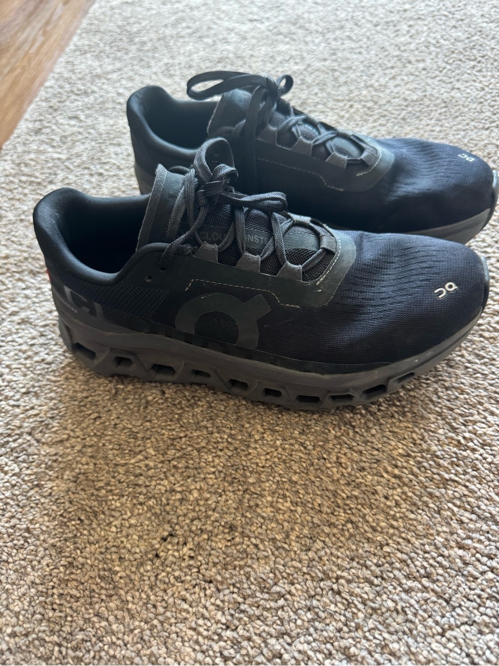 On Running Women's Black and Gray Cloudmonster shoes - Picture 4 of 7